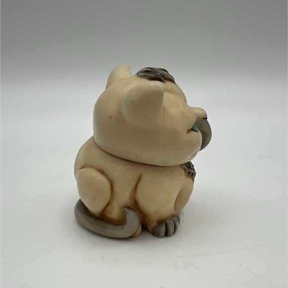 Harmony Kingdom 2001 Pot Bellys Mouser Trinket Box Pudgy Cat Figurine 2” - Picture 5 of 11